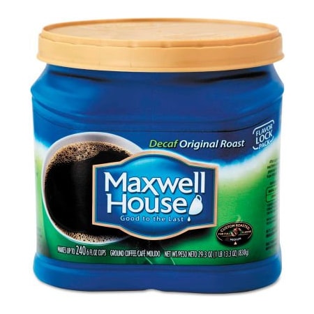 Kraft Foods Maxwell House Original Roast Coffee, Decaffeinated, 29.3 oz. Can MWH04658
